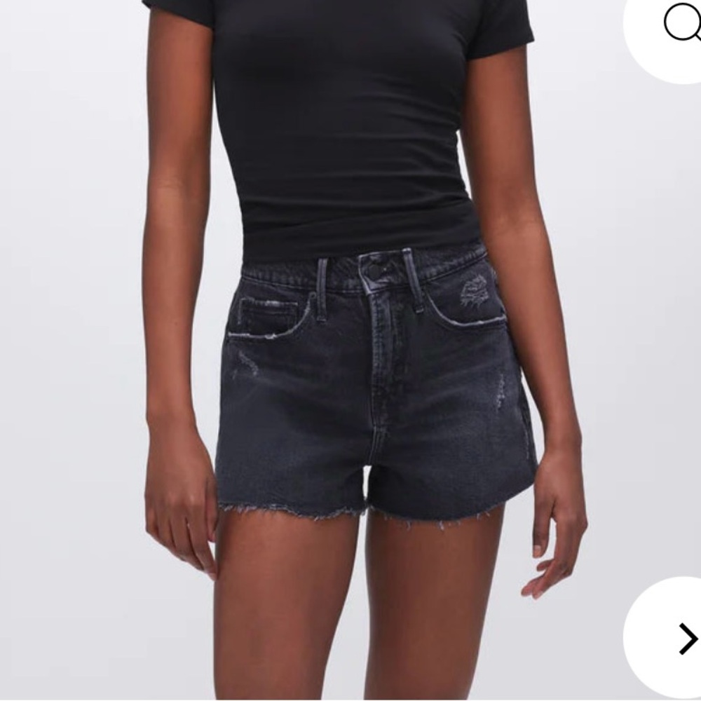 GOOD AMERICAN GOOD 90's Shorts Black 251